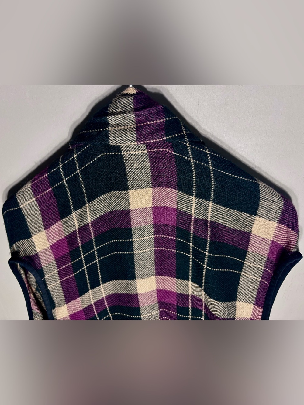 RW&CO. Plaid Flannel Poncho - Picture 8 of 10